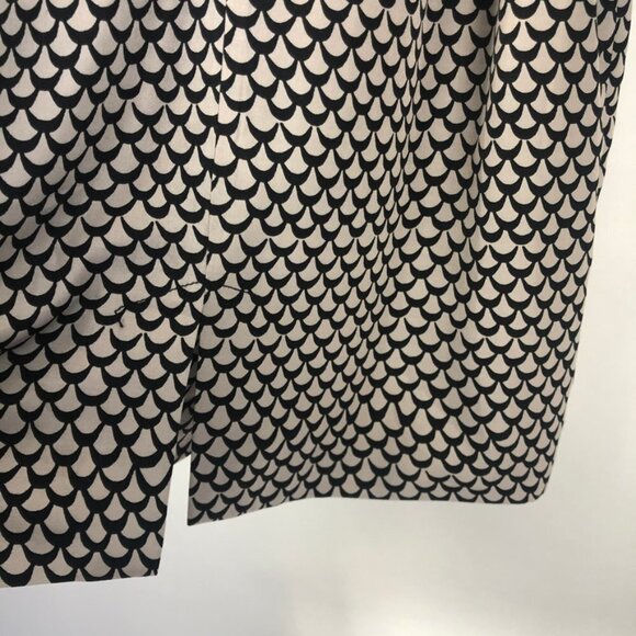 RACHEL Rachel Roy Trench Coat. Black/Taupe Geometric Print. Size M - Picture 7 of 14